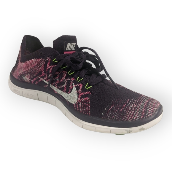 Nike Free 4.0 Flyknit Grand Purple Pink, 8 - Picture 3 of 6